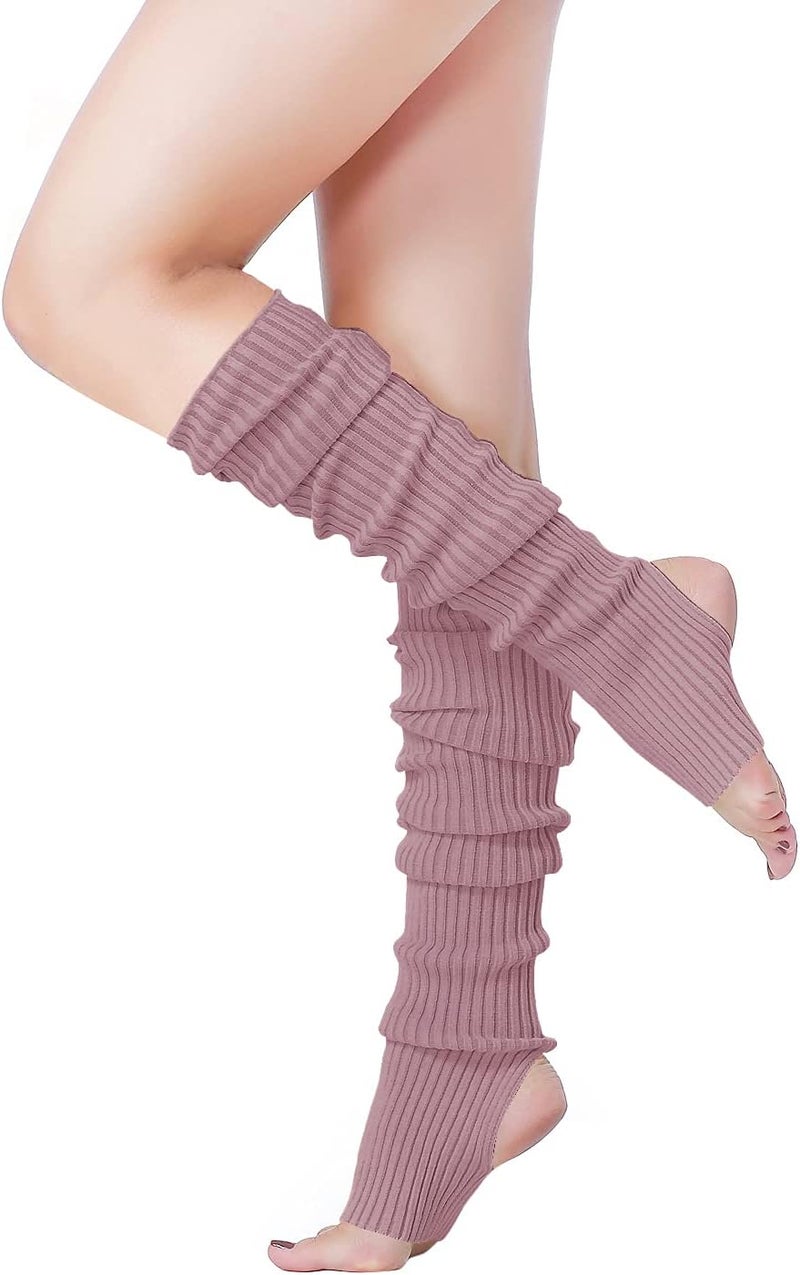 v28 Women’s Neon Knit Leg Warmer for 80s Party Dance Sports Yoga - Image 1